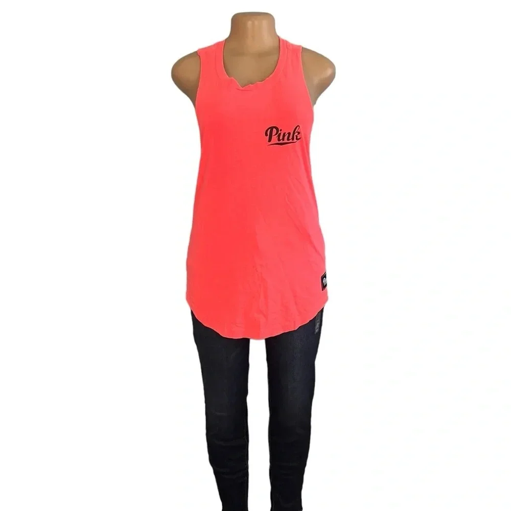 Pink Victorias Secret Pink Sleeveless Tank Top - Picture 2 of 7
